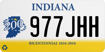IN license plate 977JHH