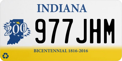 IN license plate 977JHM