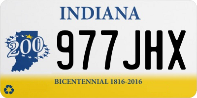 IN license plate 977JHX