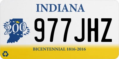 IN license plate 977JHZ
