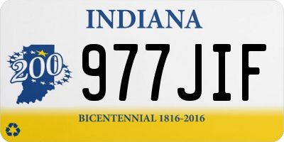 IN license plate 977JIF