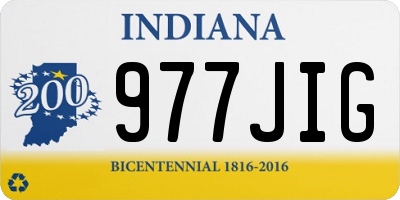 IN license plate 977JIG