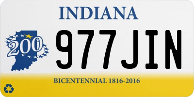 IN license plate 977JIN