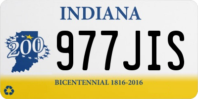 IN license plate 977JIS