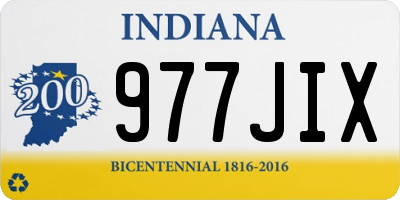 IN license plate 977JIX