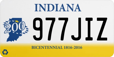 IN license plate 977JIZ