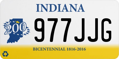 IN license plate 977JJG