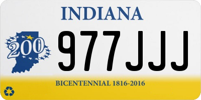 IN license plate 977JJJ