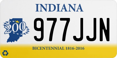 IN license plate 977JJN
