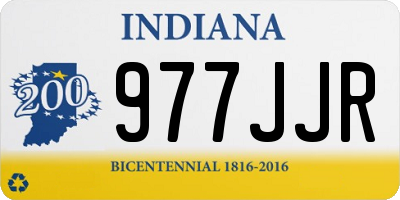 IN license plate 977JJR