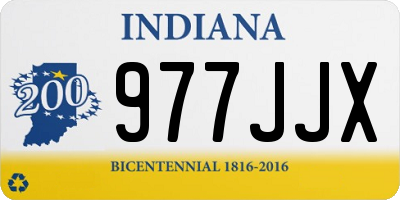 IN license plate 977JJX