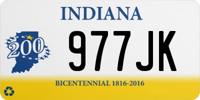 IN license plate 977JK