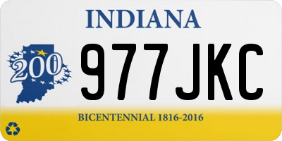 IN license plate 977JKC