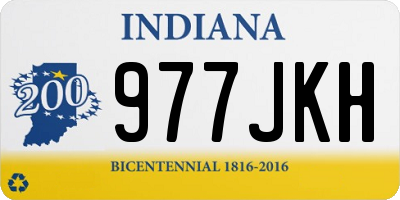 IN license plate 977JKH
