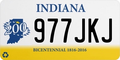 IN license plate 977JKJ