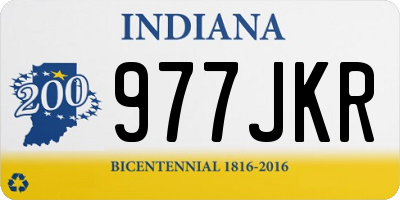 IN license plate 977JKR