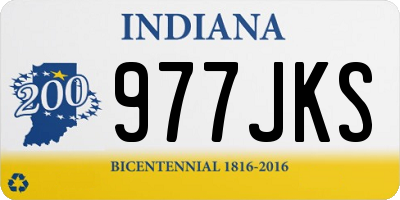 IN license plate 977JKS