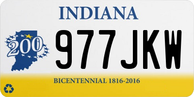 IN license plate 977JKW