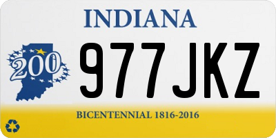 IN license plate 977JKZ