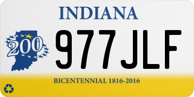 IN license plate 977JLF
