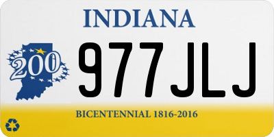 IN license plate 977JLJ