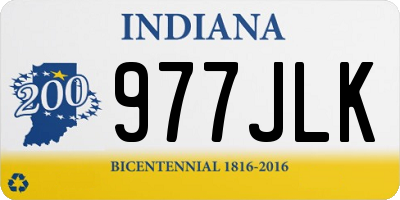 IN license plate 977JLK
