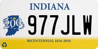 IN license plate 977JLW