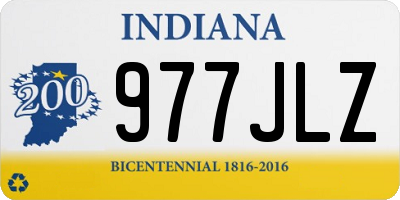 IN license plate 977JLZ
