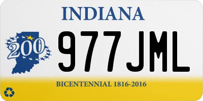IN license plate 977JML