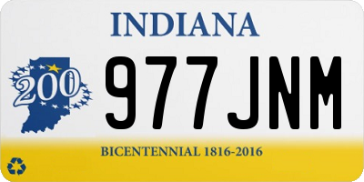 IN license plate 977JNM