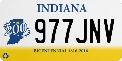 IN license plate 977JNV