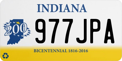 IN license plate 977JPA