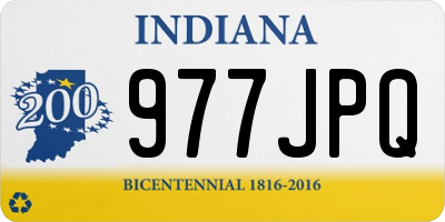 IN license plate 977JPQ