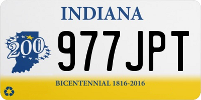 IN license plate 977JPT