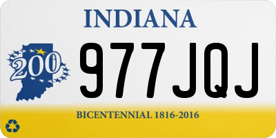 IN license plate 977JQJ