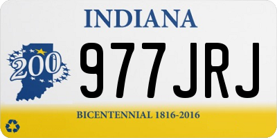 IN license plate 977JRJ