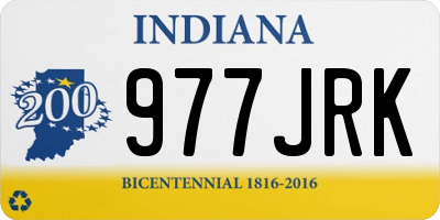 IN license plate 977JRK
