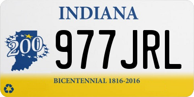 IN license plate 977JRL