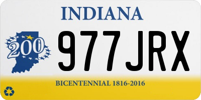 IN license plate 977JRX
