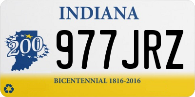 IN license plate 977JRZ