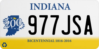 IN license plate 977JSA