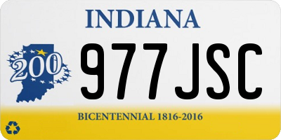 IN license plate 977JSC