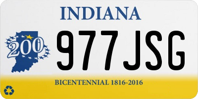 IN license plate 977JSG