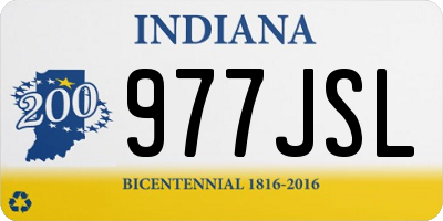 IN license plate 977JSL