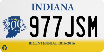 IN license plate 977JSM