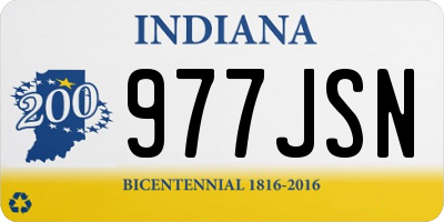 IN license plate 977JSN