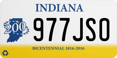 IN license plate 977JSO