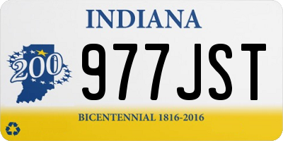 IN license plate 977JST