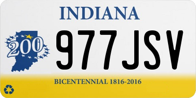 IN license plate 977JSV