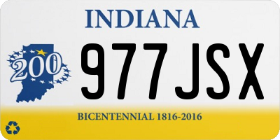 IN license plate 977JSX